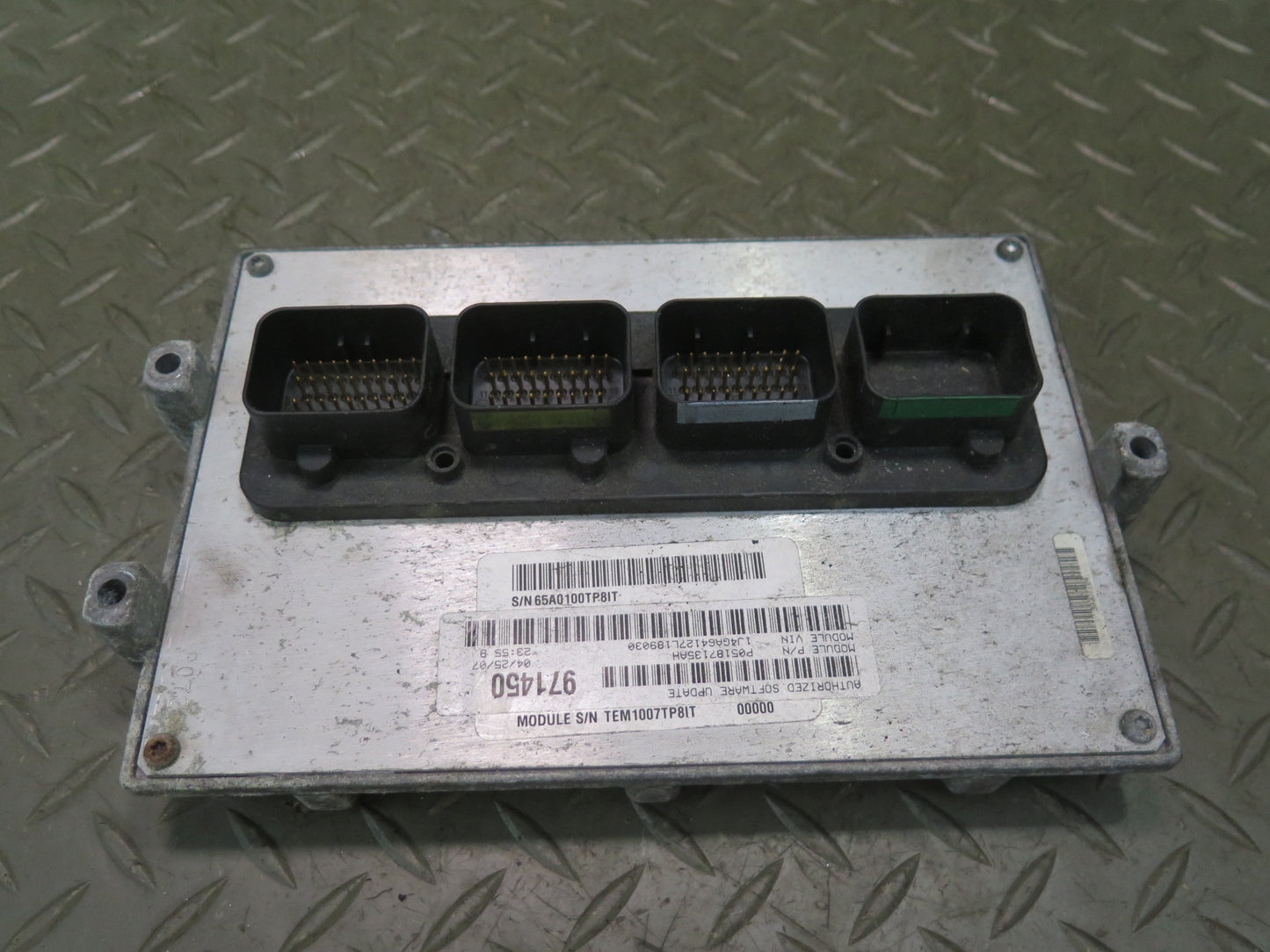 2007 Jeep Wrangler JK 3.8L M/T Engine ECU Computer Control Module 05187135AH OEM