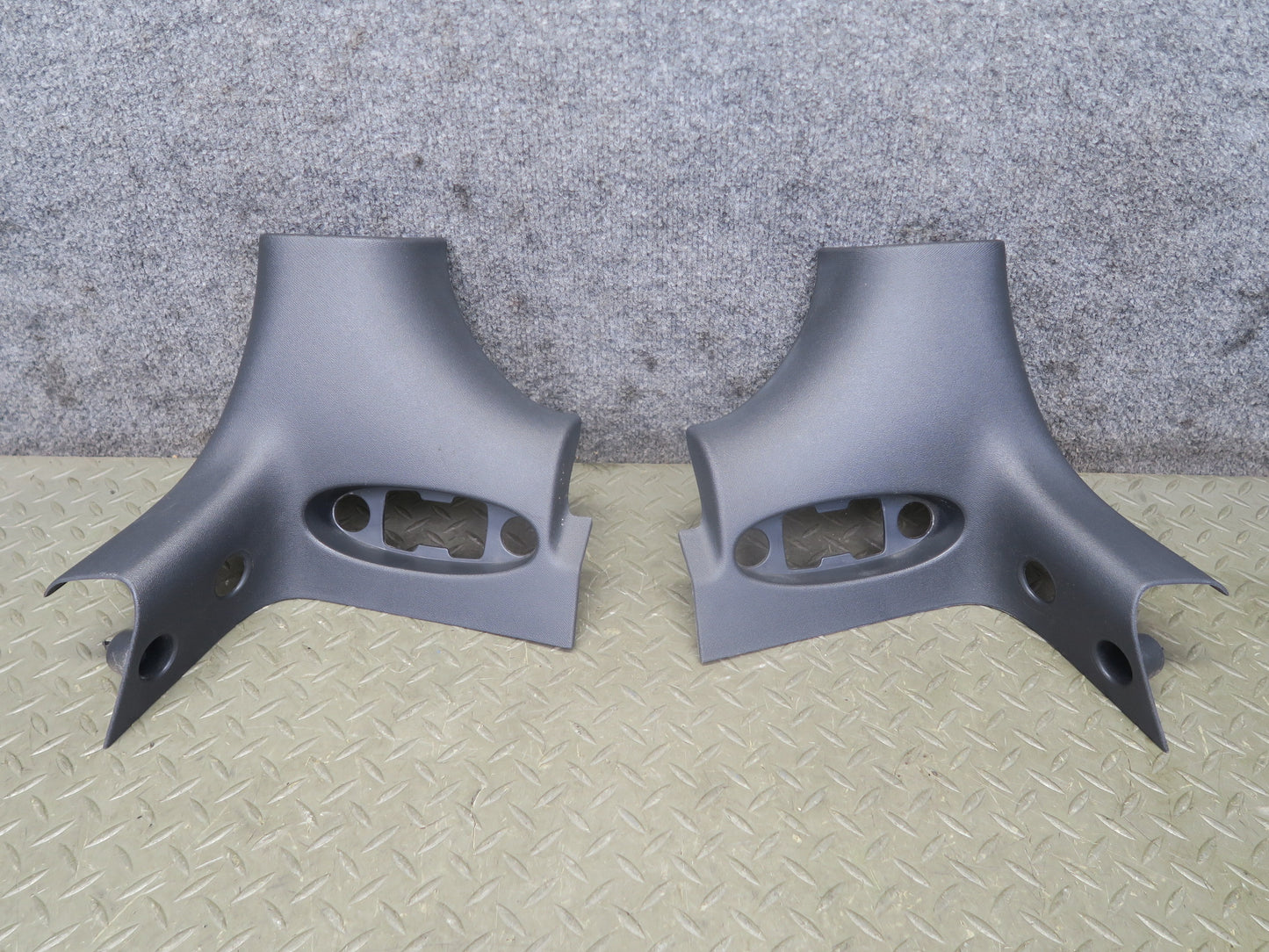 07-10 Jeep Wrangler JK Set of 2 Front Interior Upper A Pillar Trim Panel OEM