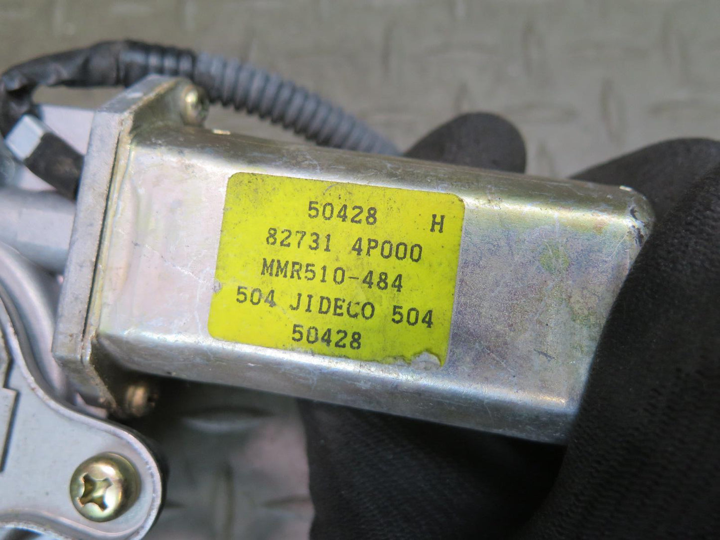 95-97 Nissan Gloria Cedric HY33 Rear Left Door Window Regulator w Motor OEM