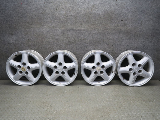 96-98 Nissan Stagea WGC34 Set of 4 Factory R15 15" Wheel Rim 15x6.5JJ ET40 OEM