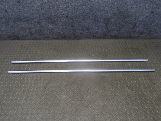 01-06 BMW E46 330ci Convert Set of 2 Door Weatherstrip Molding Trim Chrome OEM