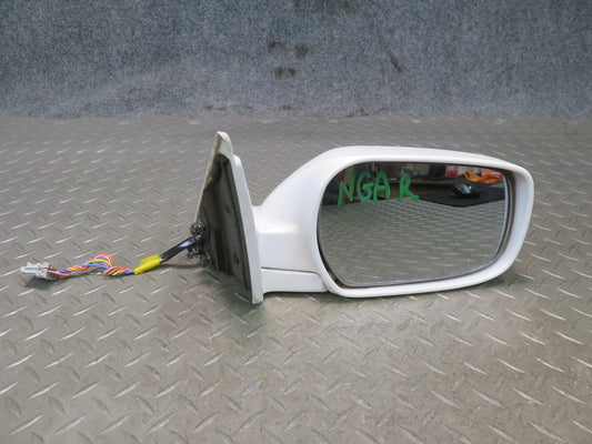 95-97 Nissan Gloria HY33 Front Right Door Side View Power Mirror White OEM