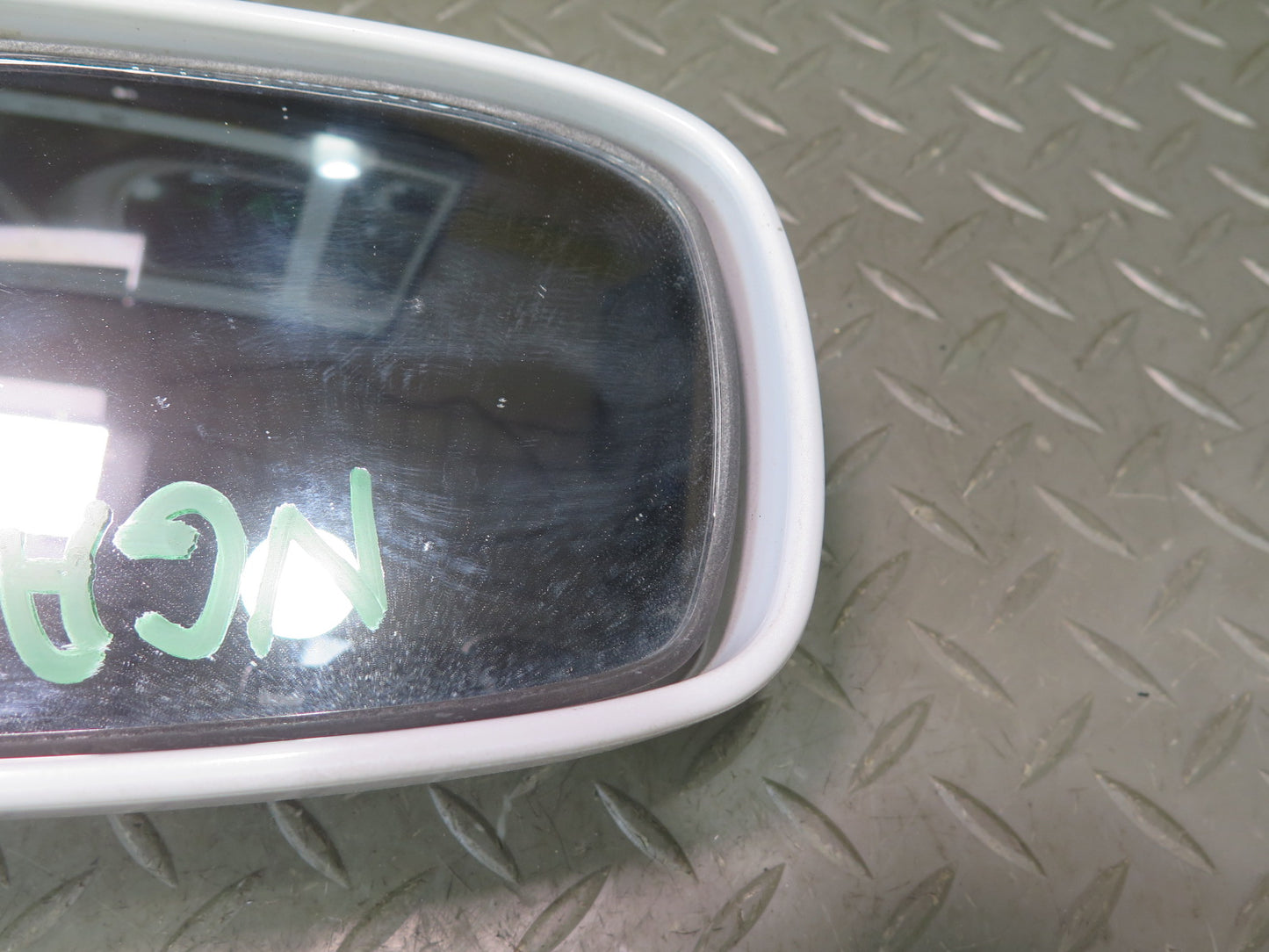 95-97 Nissan Gloria HY33 Front Left Door Side View Power Mirror White OEM
