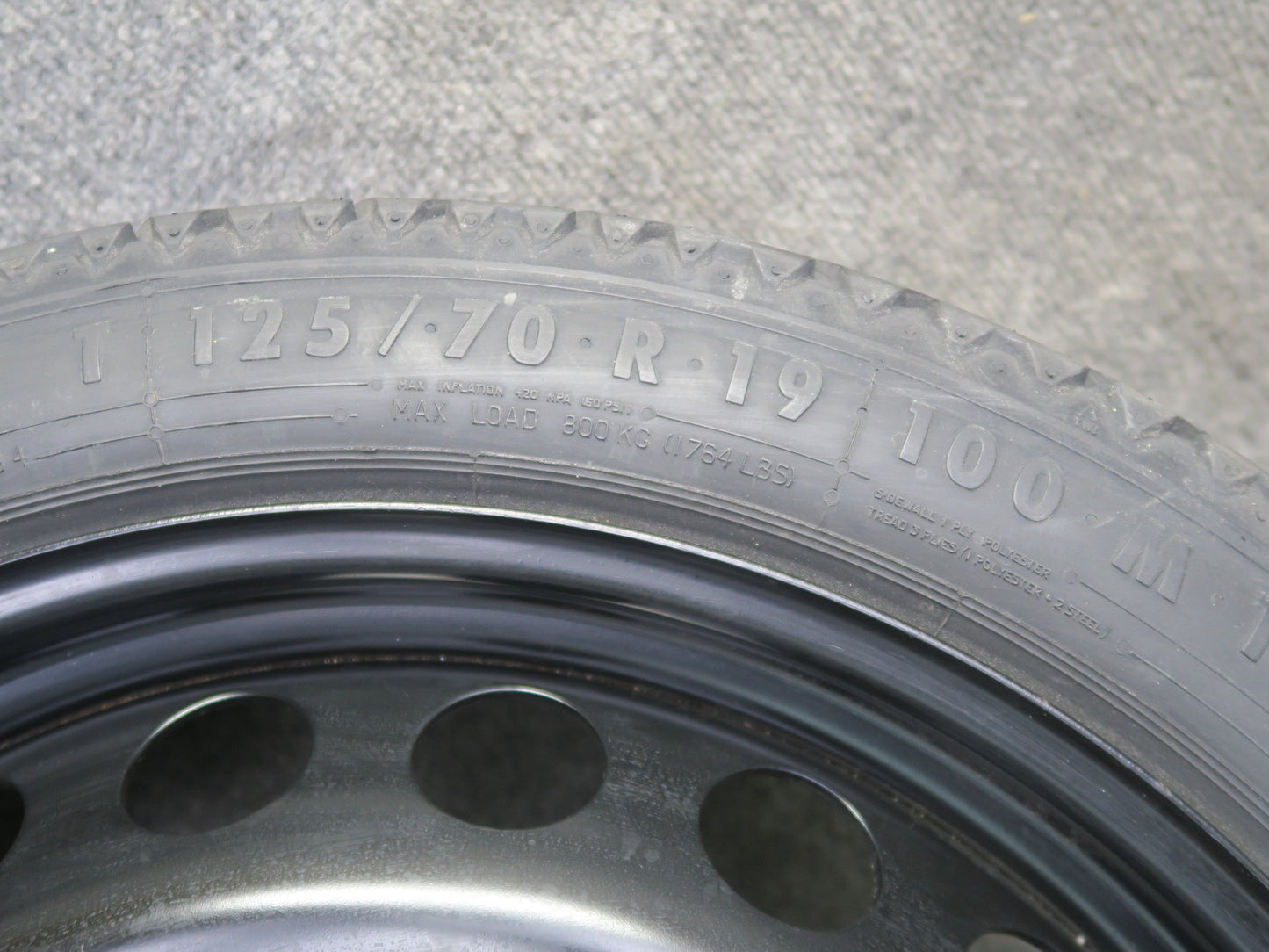 09-16 Audi 8T A5 S5 Spare Tire R19 19" Wheel Rim 19x4B ET29 8K0601027D OEM