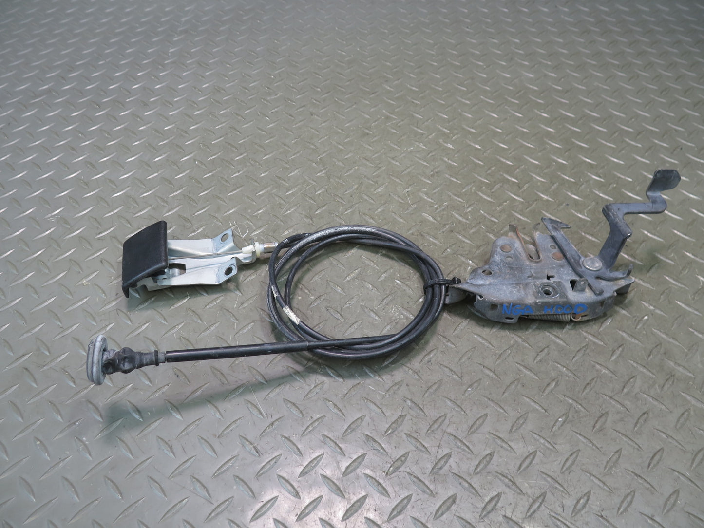 95-97 Nissan Gloria HY33 Front Hood Lock Latch w Cable & Release Handle OEM