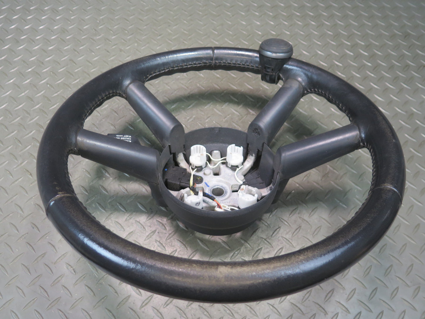 07-10 Jeep Wrangler JK Leather Steering Black w Cruise Switch OEM