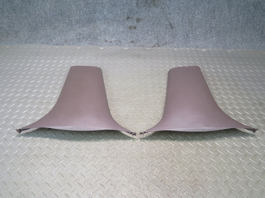 95-97 Nissan Gloria HY33 VIP Set of 2 Rear Lower B Pillar Trim Cover Brown OEM