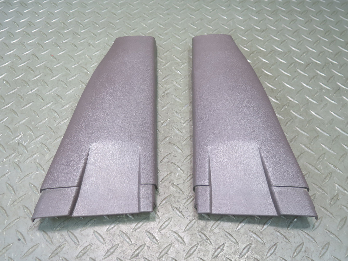 95-97 Nissan Gloria HY33 VIP Set of 2 Rear Middle B Pillar Trim Cover Brown OEM