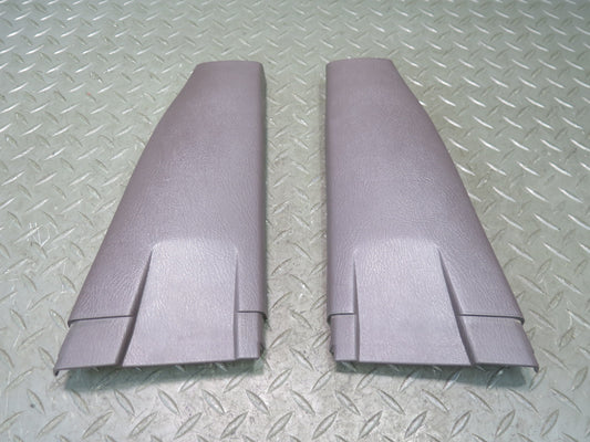 95-97 Nissan Gloria HY33 VIP Set of 2 Rear Middle B Pillar Trim Cover Brown OEM