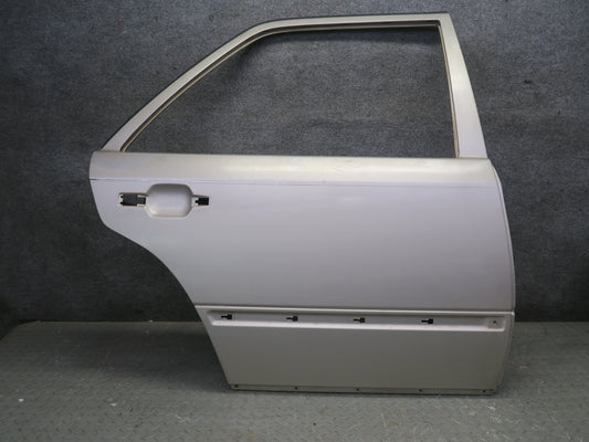 86-93 Mercedes W124 300E Rear Right Door Shell Panel Smoke Silver Metallic OEM