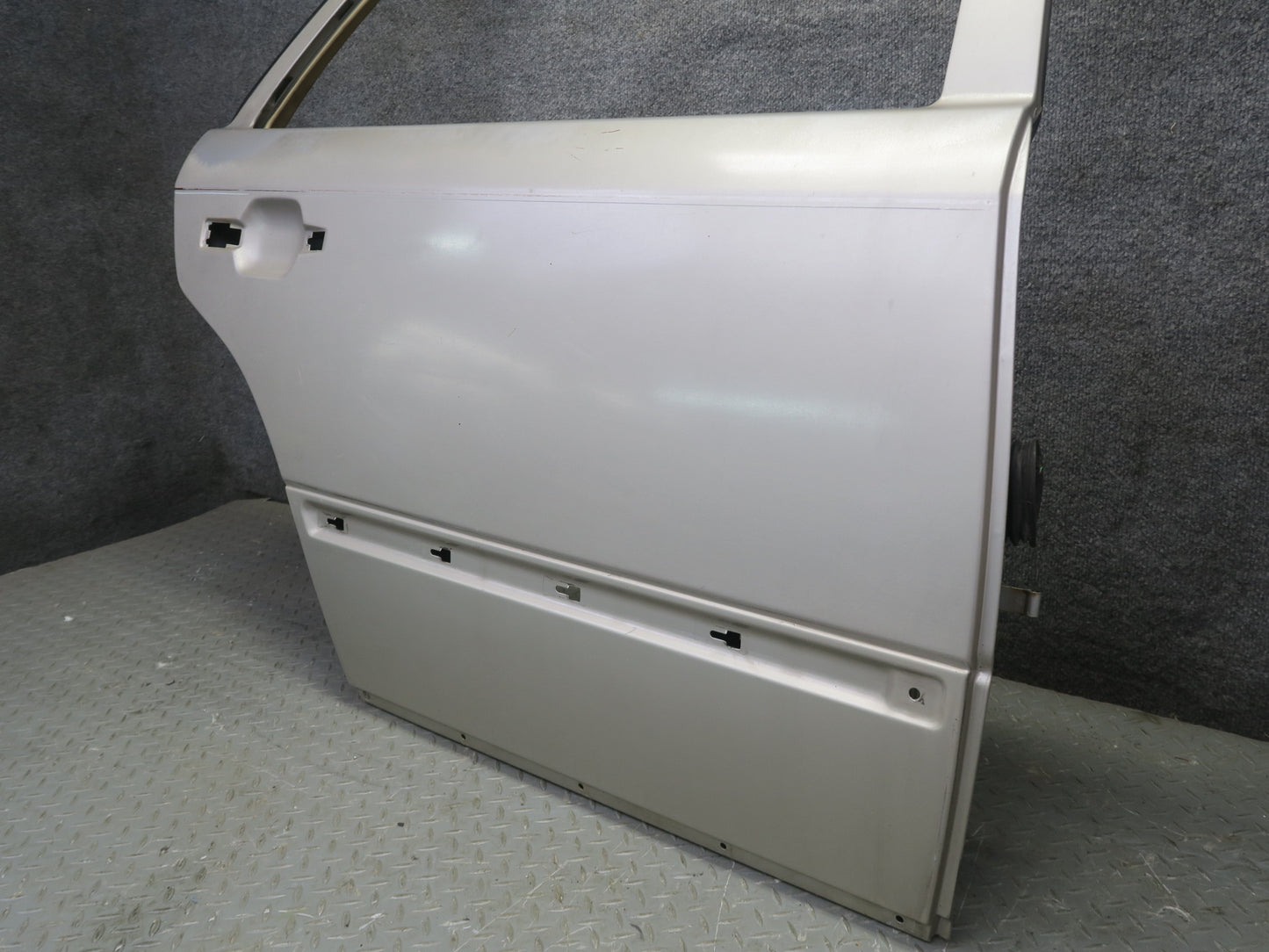 86-93 Mercedes W124 300E Rear Right Door Shell Panel Smoke Silver Metallic OEM