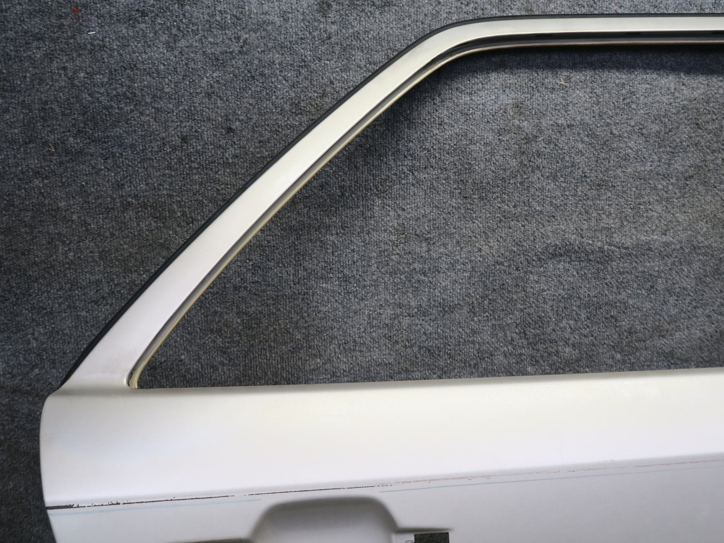 86-93 Mercedes W124 300E Rear Right Door Shell Panel Smoke Silver Metallic OEM