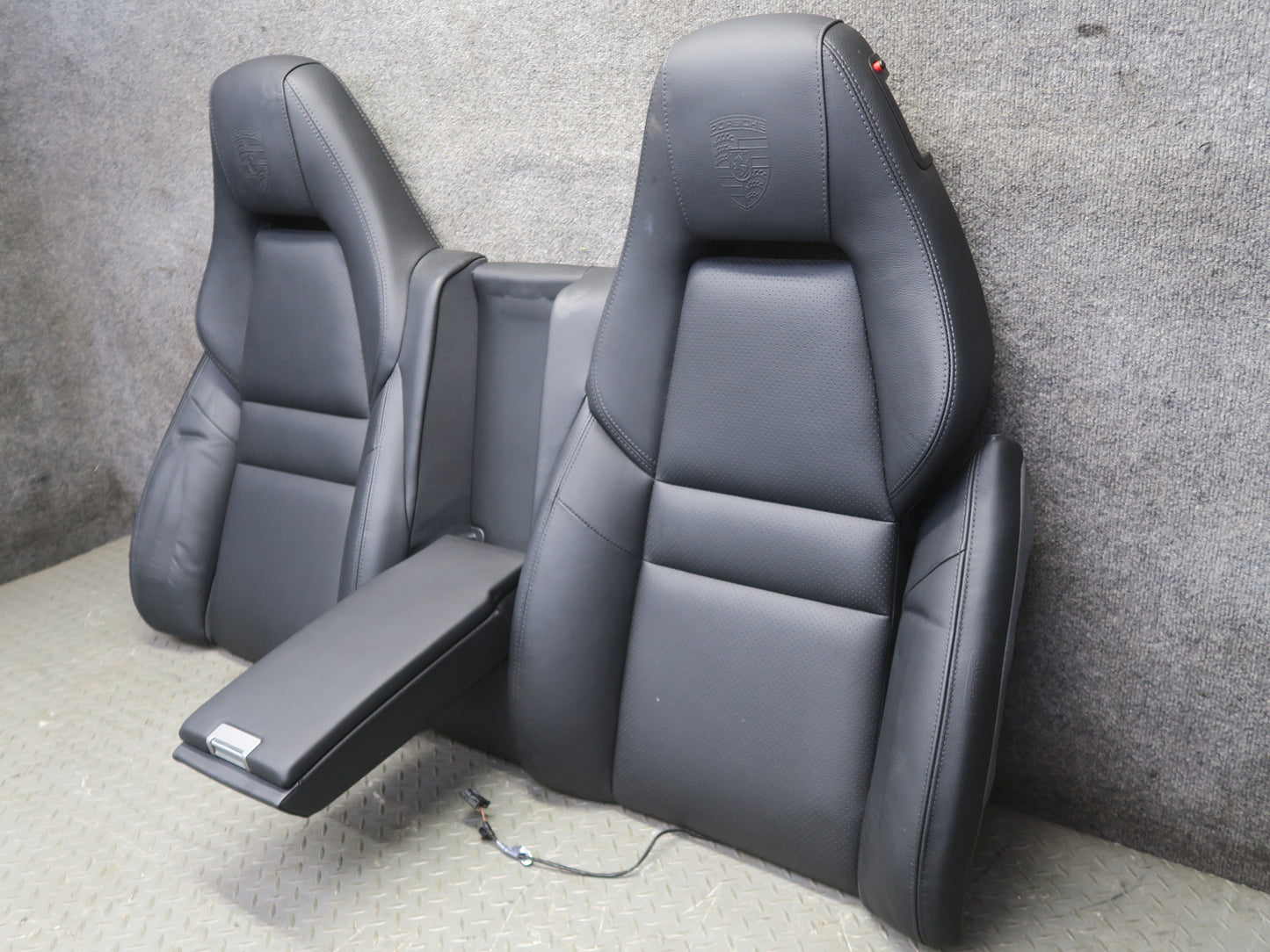 2010-2016 Porsche Panamera 970 Front Rear Power Comfort Seat Leather Black Set
