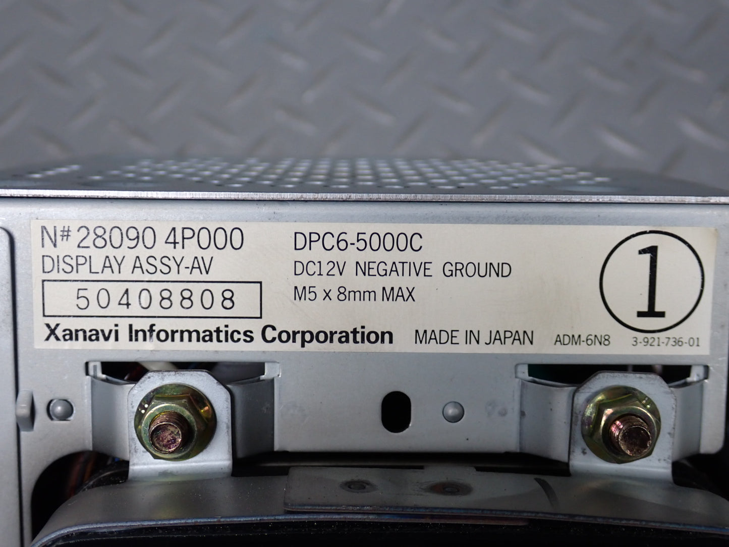 95-97 Nissan Gloria HY33 VIP Audio Navigation Display Head Unit Switch Panel OEM