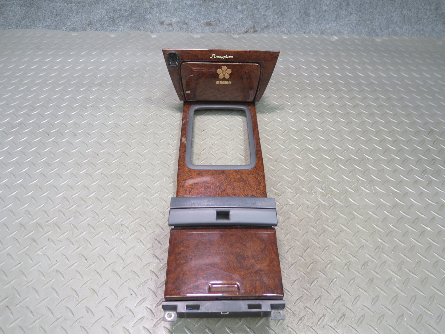 95-97 Nissan Gloria Y33 VIP Center Console Shifter Wood Trim Cover Panel Set OEM