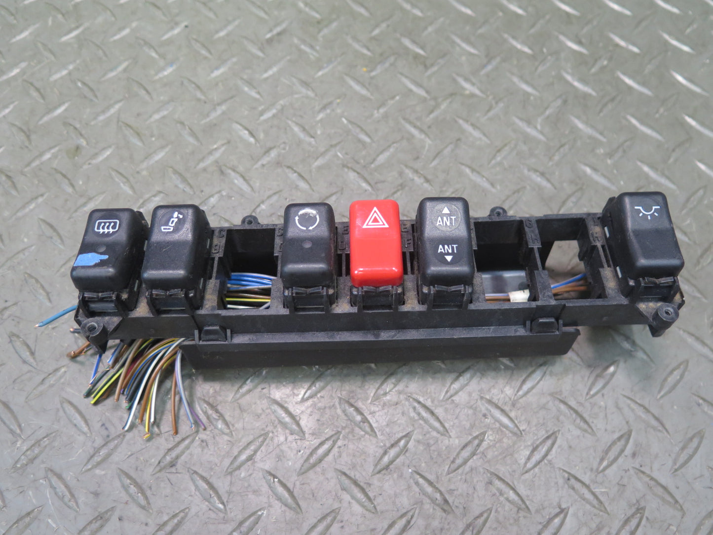 86-93 Mercedes W124 300E Hazard Defrost Light Control Button Switch OEM