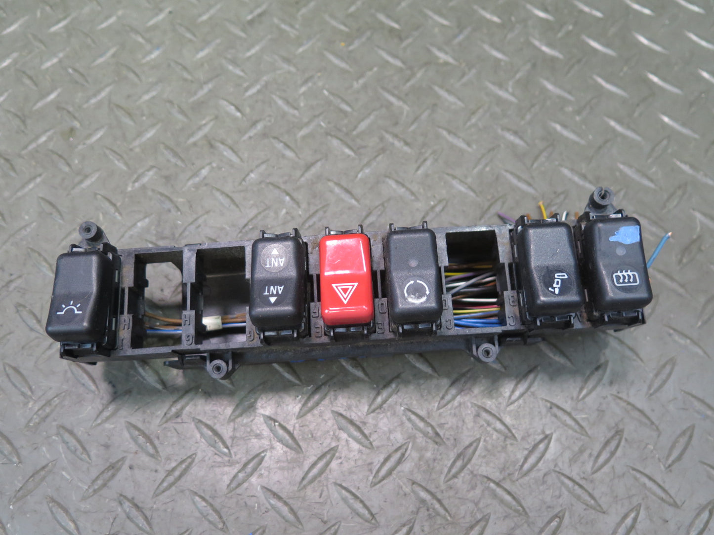 86-93 Mercedes W124 300E Hazard Defrost Light Control Button Switch OEM