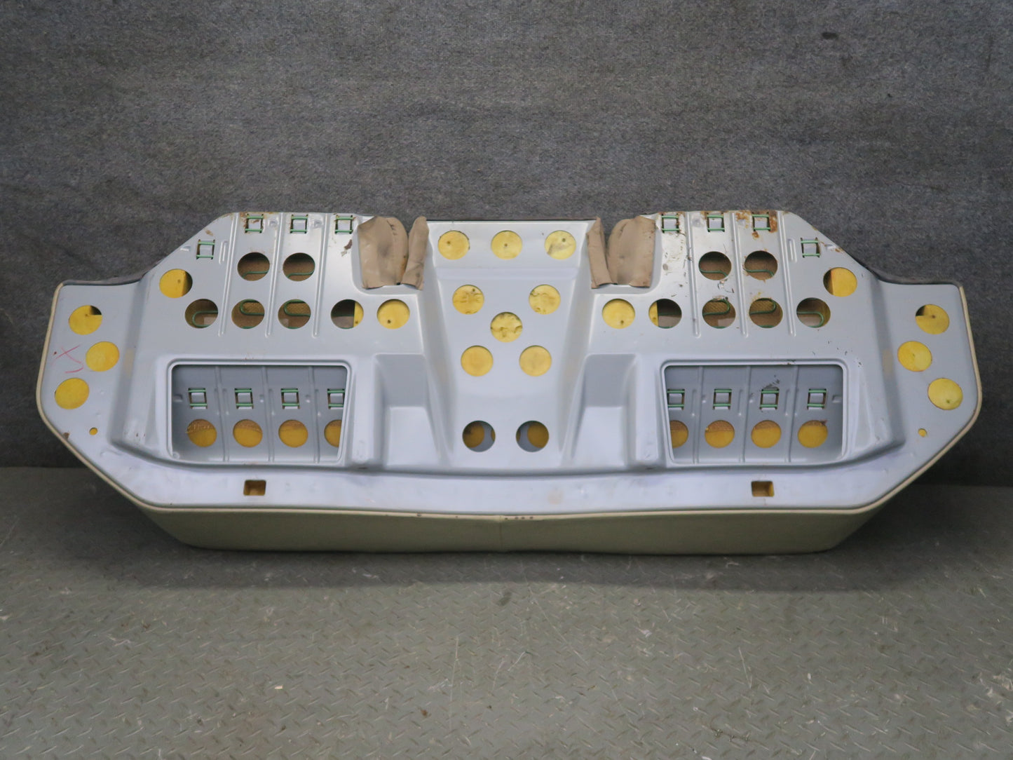 90-93 Mercedes W124 300E Rear Seat Upper & Lower Leather Cushion Set Beige OEM