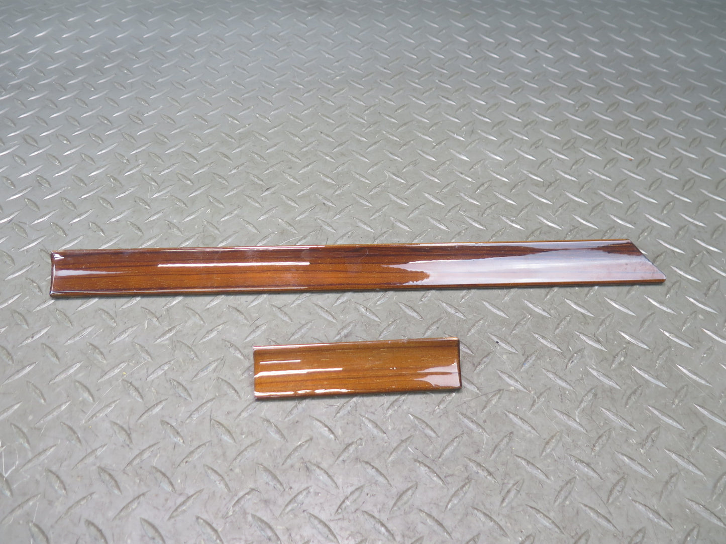 90-93 Mercedes W124 300E Set of 2 Dash Wood Trim  Bezel Cover Panel OEM