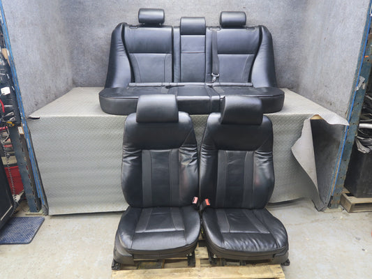 05-06 BMW E53 X5 Front & Rear Comfort Leather Heated Seat Bolster Set Black  OEM