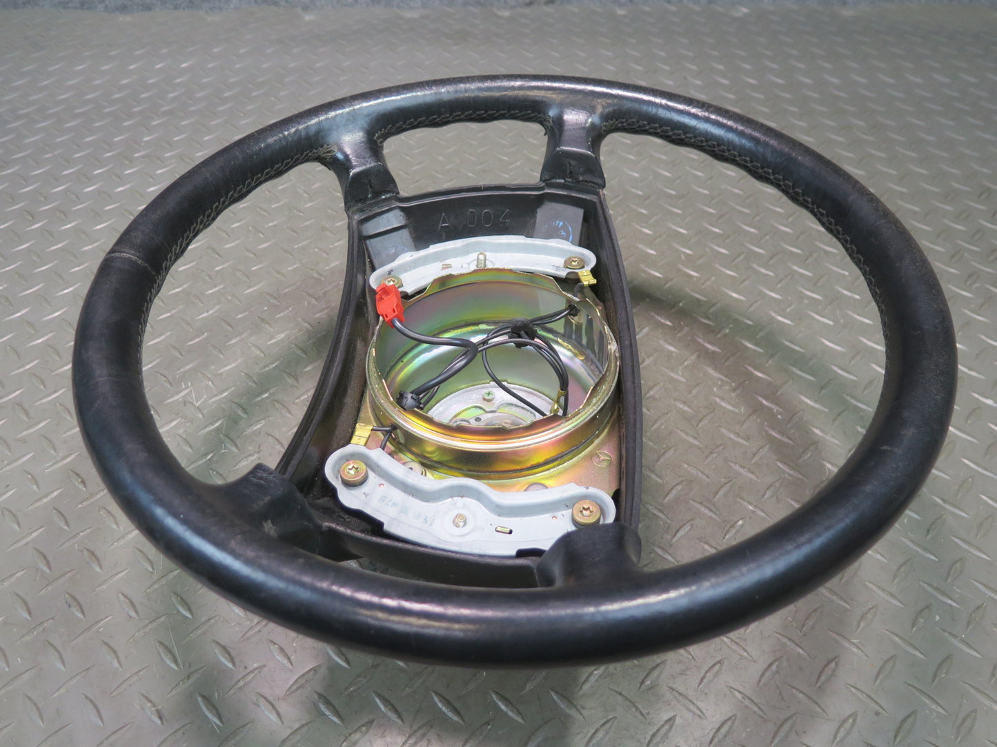 90-91 Mercedes W124 300E Leather Steering Black OEM