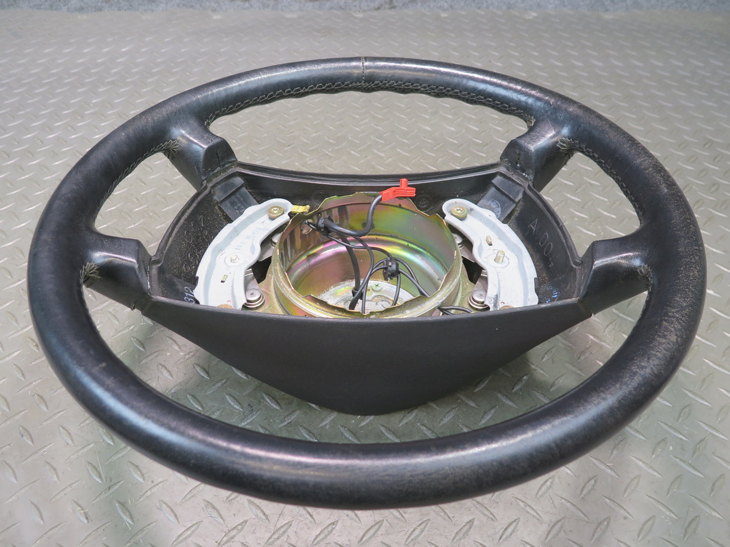 90-91 Mercedes W124 300E Leather Steering Black OEM