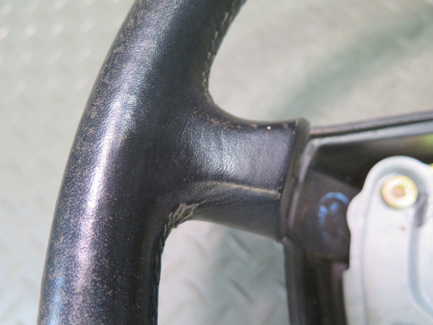 90-91 Mercedes W124 300E Leather Steering Black OEM