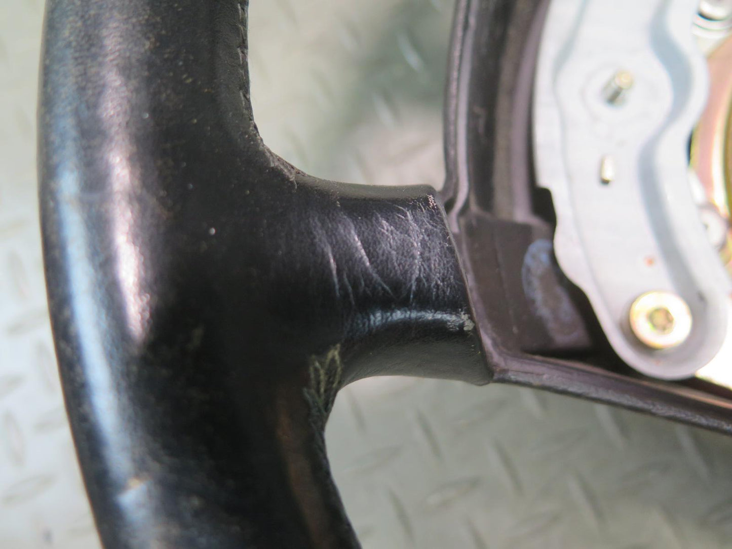 90-91 Mercedes W124 300E Leather Steering Black OEM