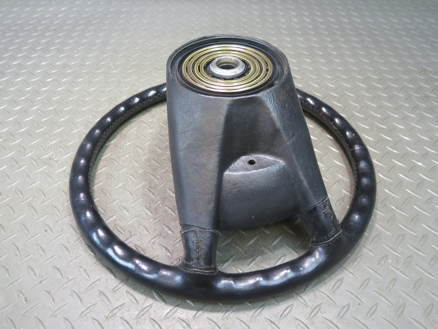 90-91 Mercedes W124 300E Leather Steering Black OEM