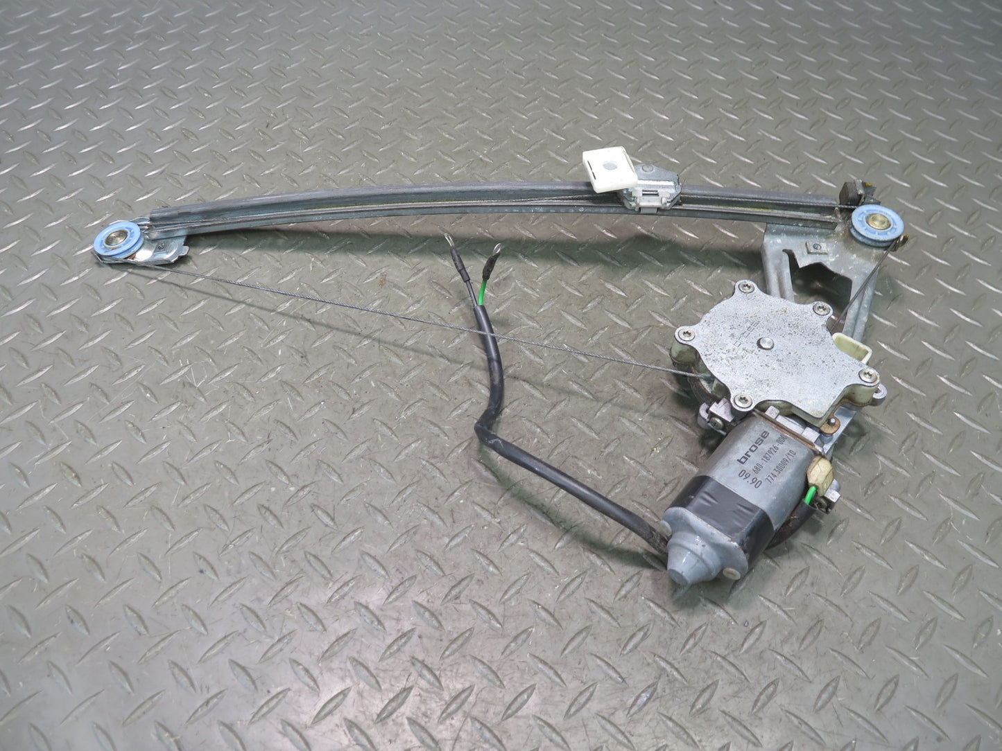 86-93 Mercedes W124 300E Rear Left Door Window Regulator w Motor OEM