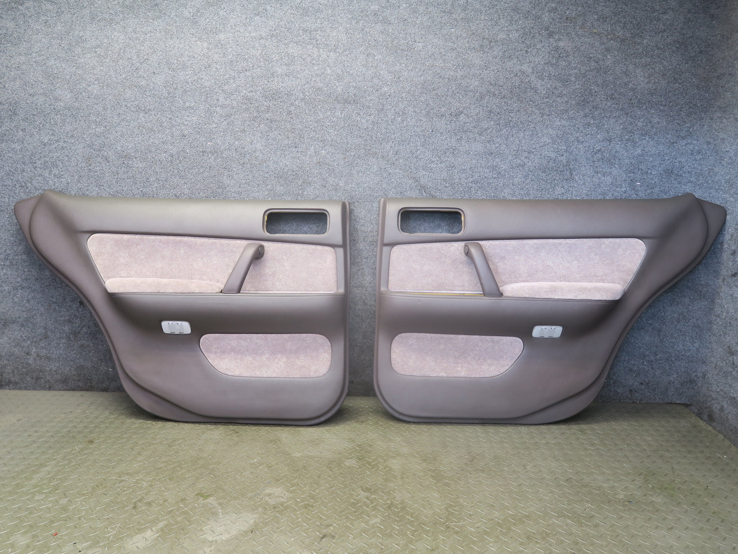 95-97 Nissan Gloria Y33 VIP Rear Left & Right Door Trim Cover Panel Set OEM