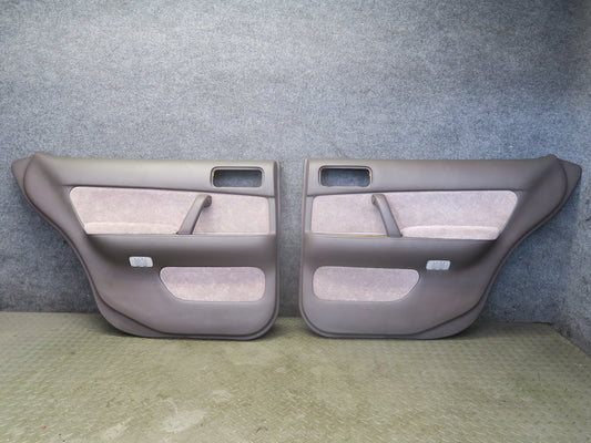95-97 Nissan Gloria Y33 VIP Rear Left & Right Door Trim Cover Panel Set OEM
