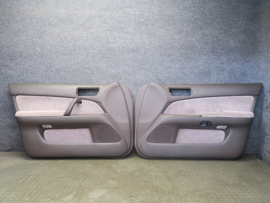 95-97 Nissan Gloria Y33 VIP Front Left & Right Door Trim Cover Panel Set OEM