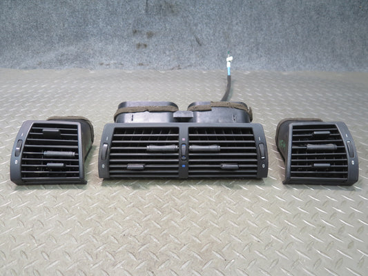 00-06 BMW E53 X5 Set of 3 Front Left Center Right A/C Air Vent Grille OEM