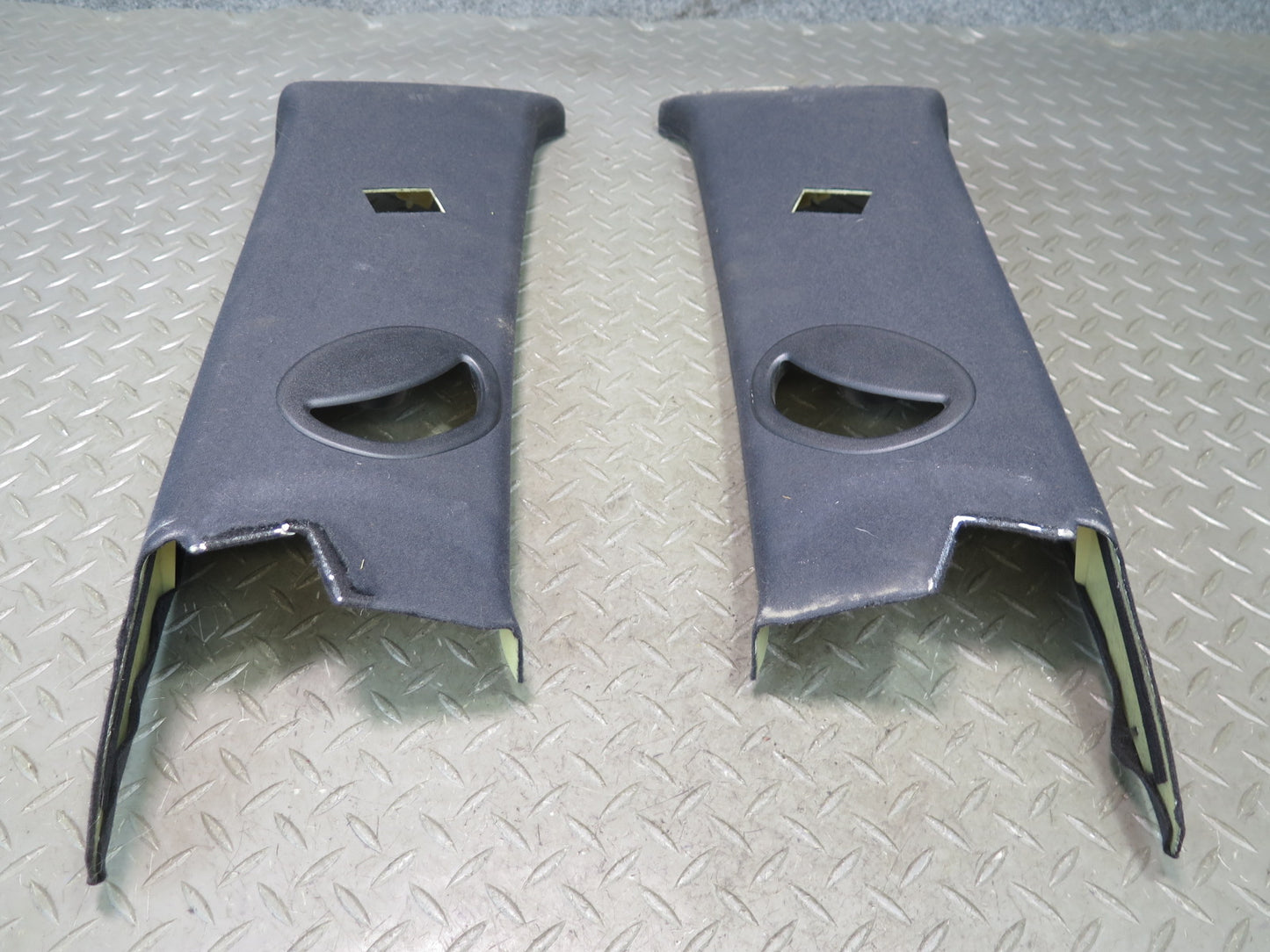00-06 BMW E53 X5 Set of 2 Rear Interior C Pillar Upper Trim Cover Panel OEM