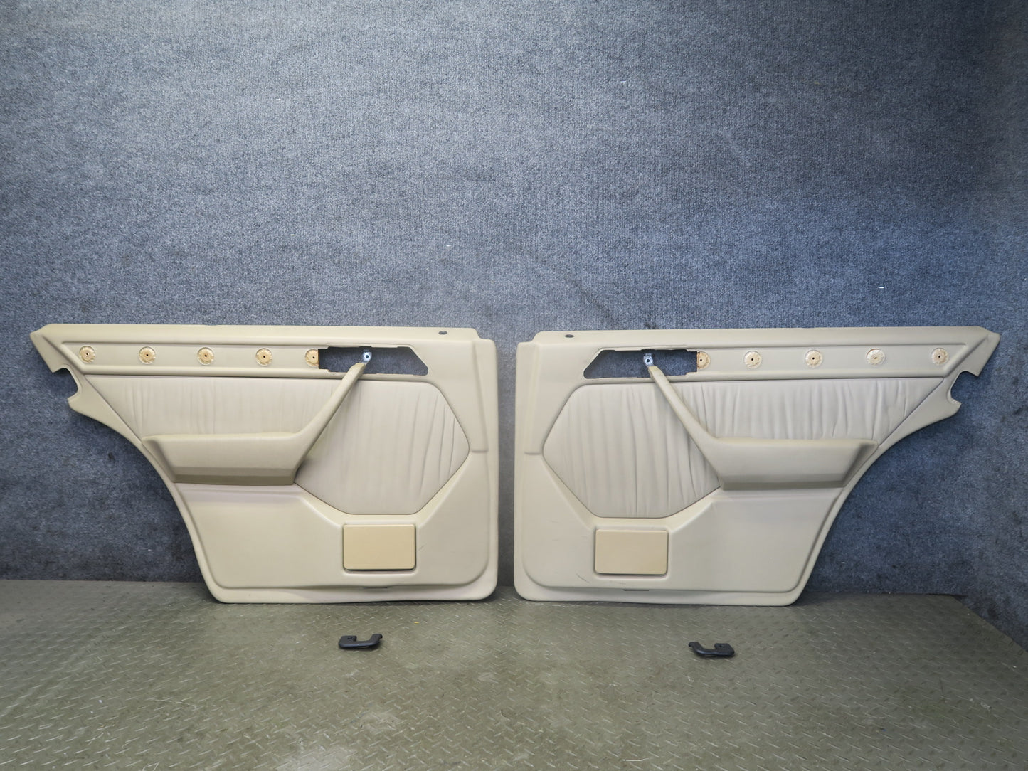 90-93 Mercedes W124 300E Set of 2 Rear Door Interior Trim Cover Panel OEM