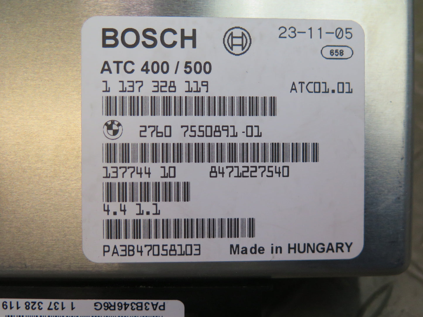 04-06 BMW X5 E53 ATC 400/500 Transfer Case Control Module 7550891 OEM
