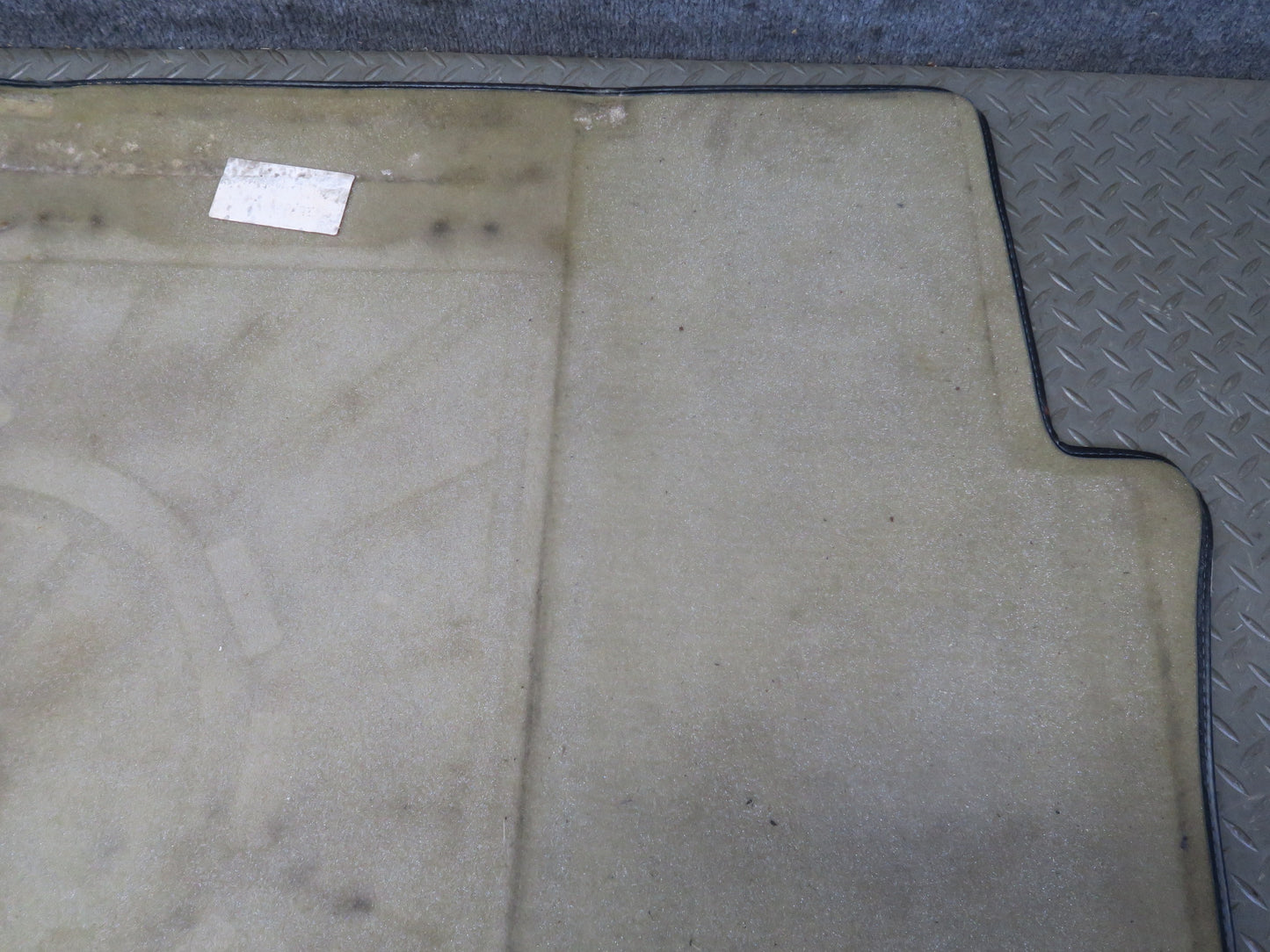 90-93 Mercedes W124 300E Rear Trunk Floor Carpet Cover OEM