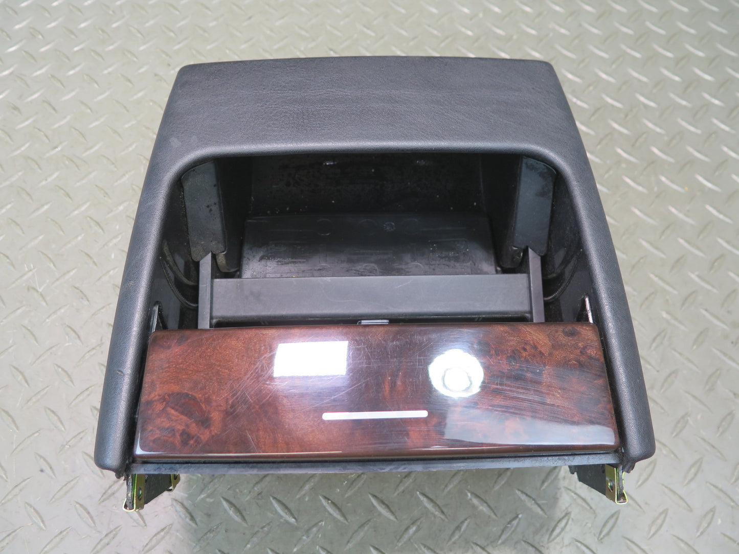 00-06 BMW E53 X5 Rear Center Console Trim Cover Panel w CUP Holder OEM