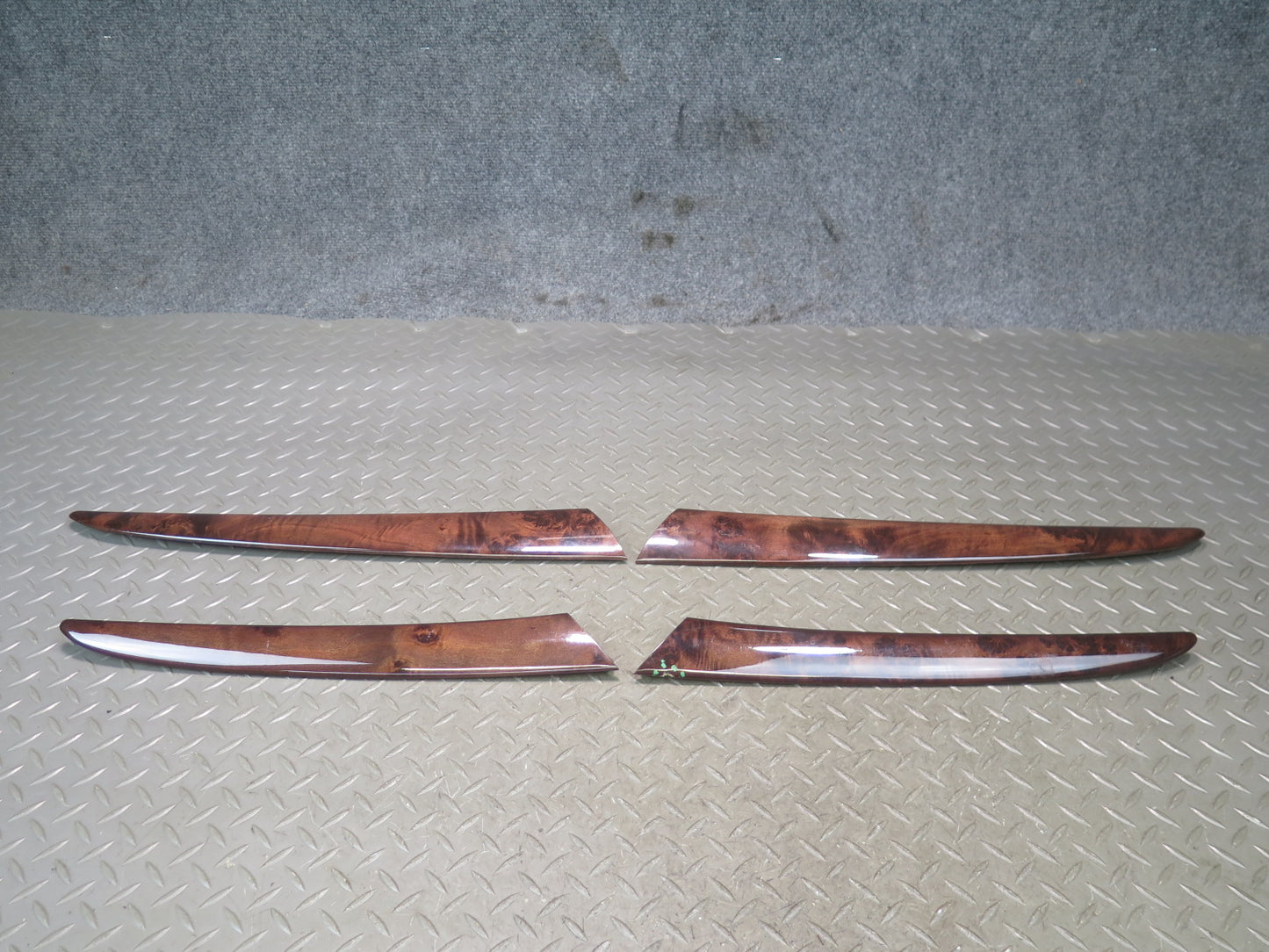 00-06 BMW E53 X5 Set of 4 Front & Rear Door Wood Trim Bezel Cover Panel OEM