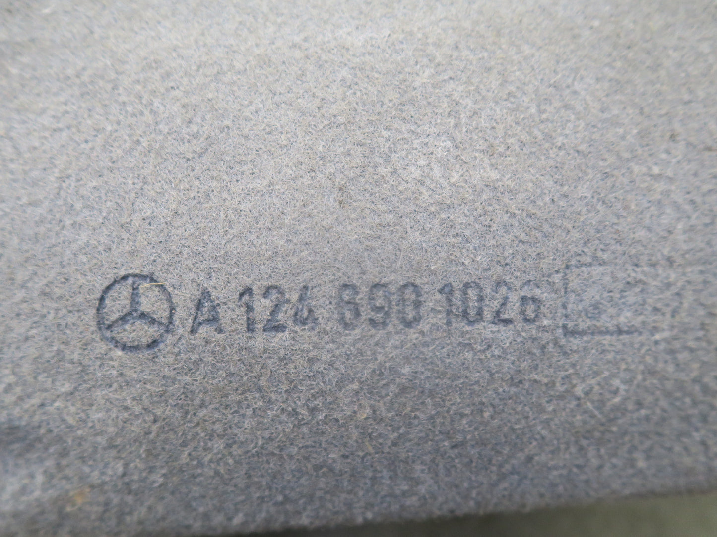 86-93 Mercedes W124 300E Rear Left Trunk Carpet Liner Trim Cover Panel OEM