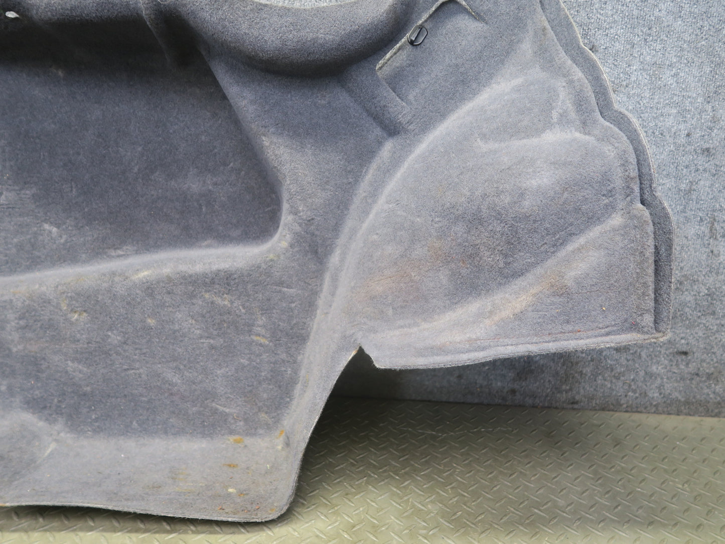 86-93 Mercedes W124 300E Rear Left Trunk Carpet Liner Trim Cover Panel OEM