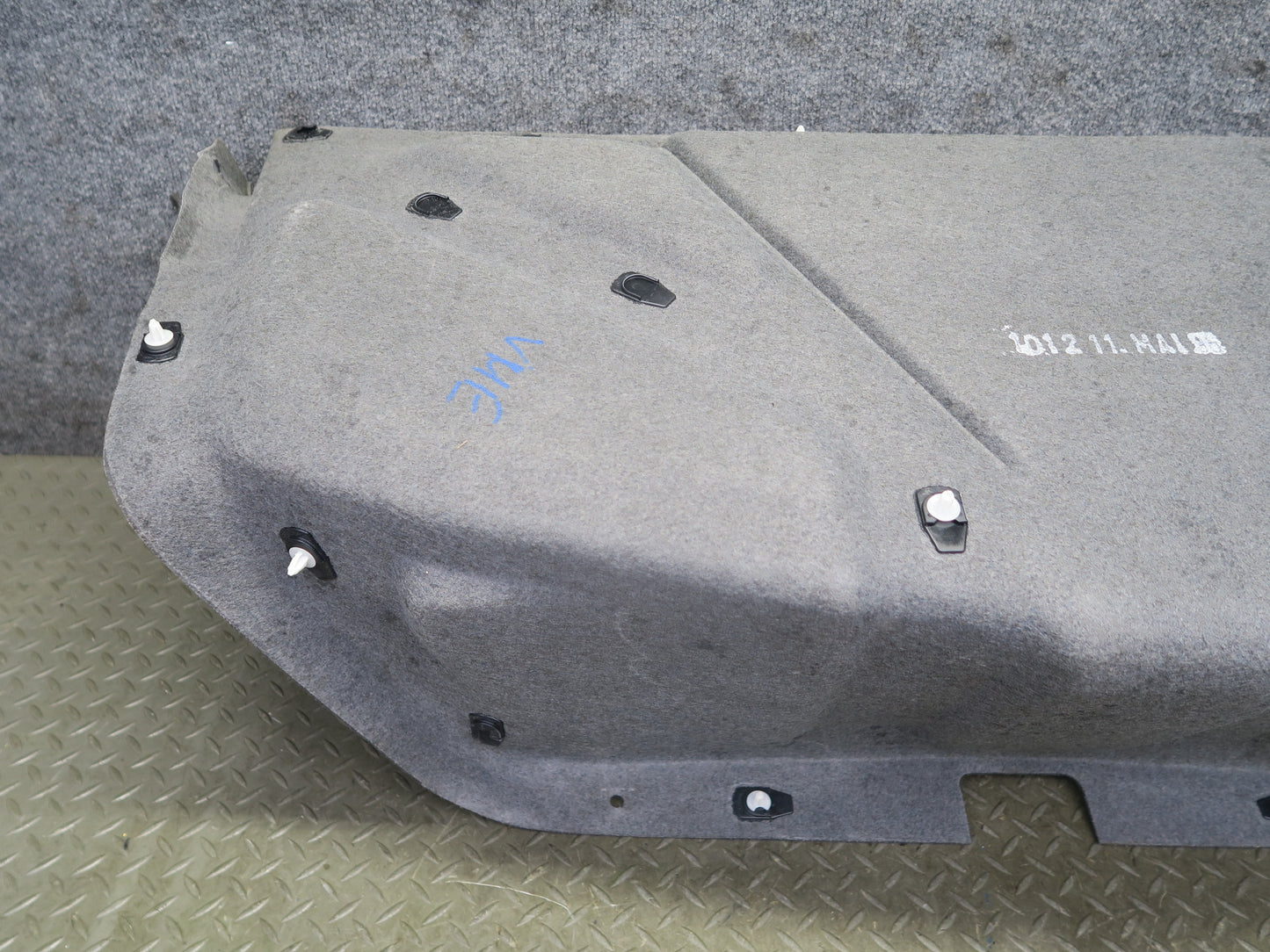 90-93 Mercedes W124 300E Rear Trunk Lid Carpet Cover OEM
