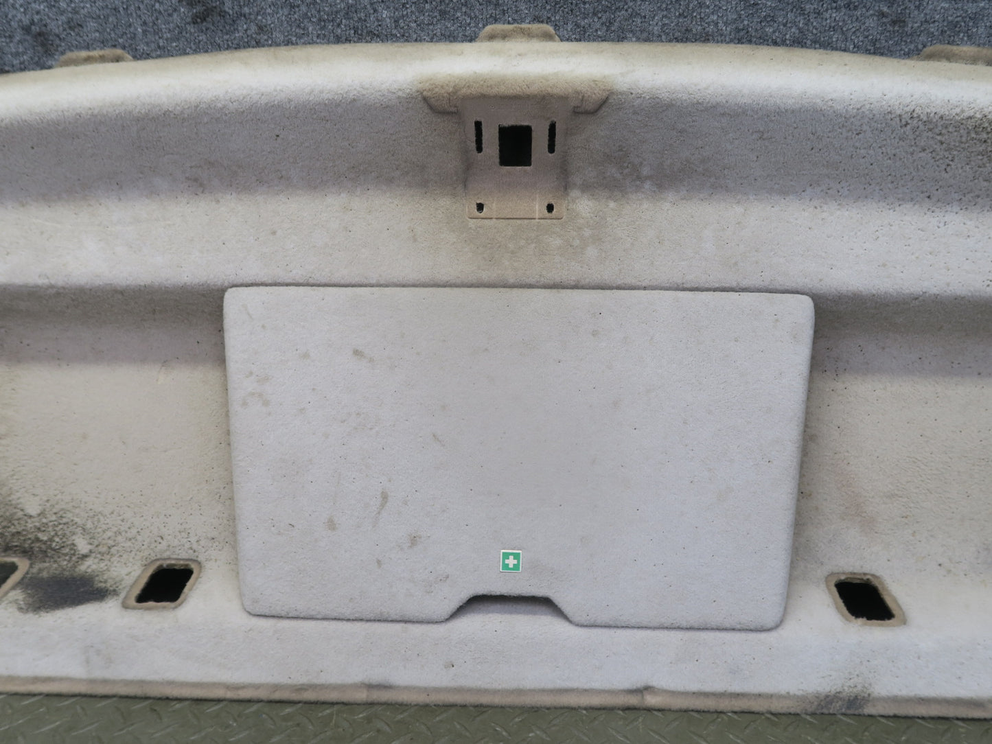 90-93 Mercedes W124 300E Sedan Rear Deck Shelf Trim Panel OEM