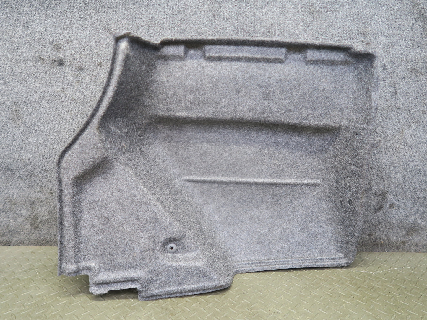 95-97 Nissan Gloria HY33 Rear Left Trunk Carpet Trim Liner Cover Gray OEM