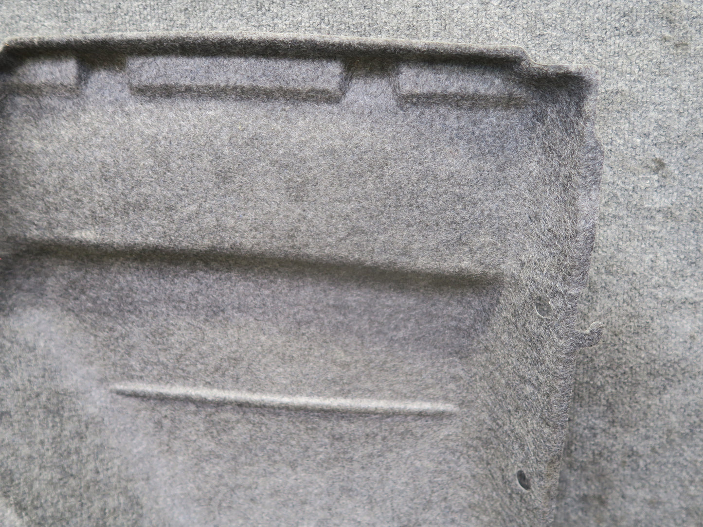 95-97 Nissan Gloria HY33 Rear Left Trunk Carpet Trim Liner Cover Gray OEM