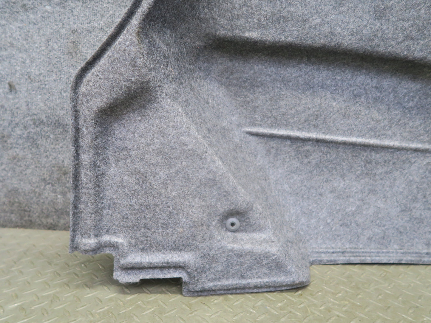 95-97 Nissan Gloria HY33 Rear Left Trunk Carpet Trim Liner Cover Gray OEM