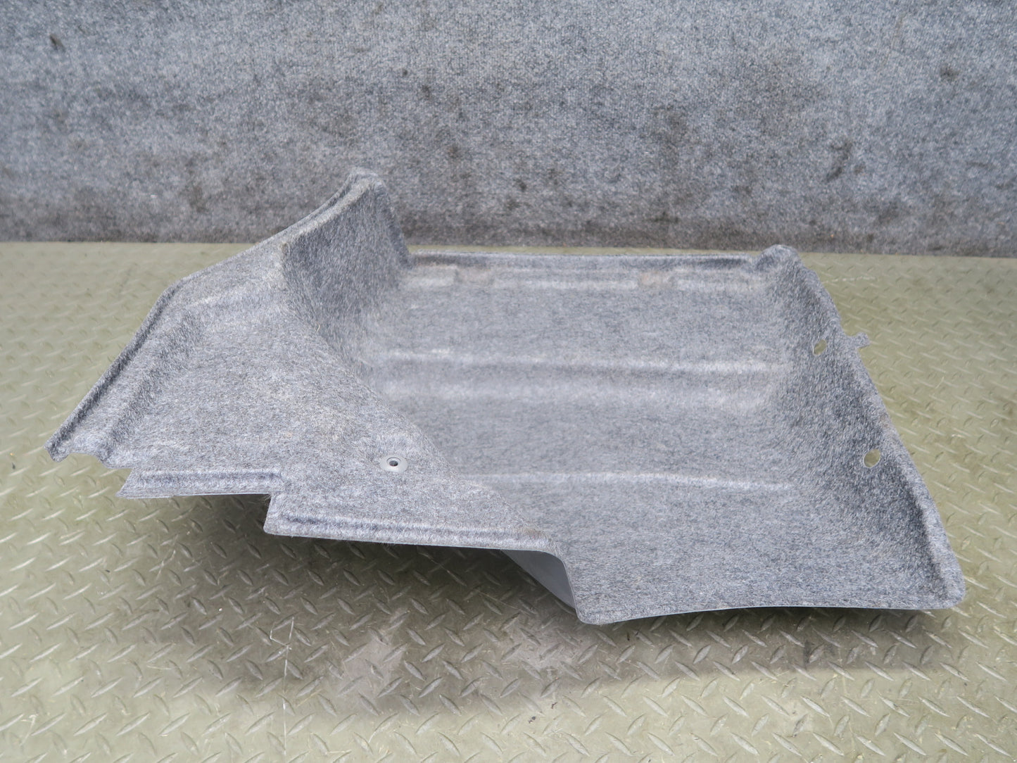 95-97 Nissan Gloria HY33 Rear Left Trunk Carpet Trim Liner Cover Gray OEM