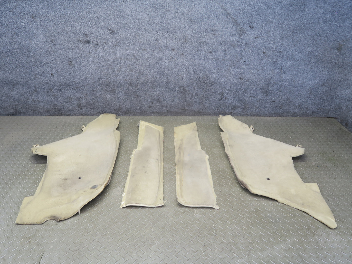 86-93 Mercedes W124 300E Set of 4 Center Console Carpet Trim Cover OEM