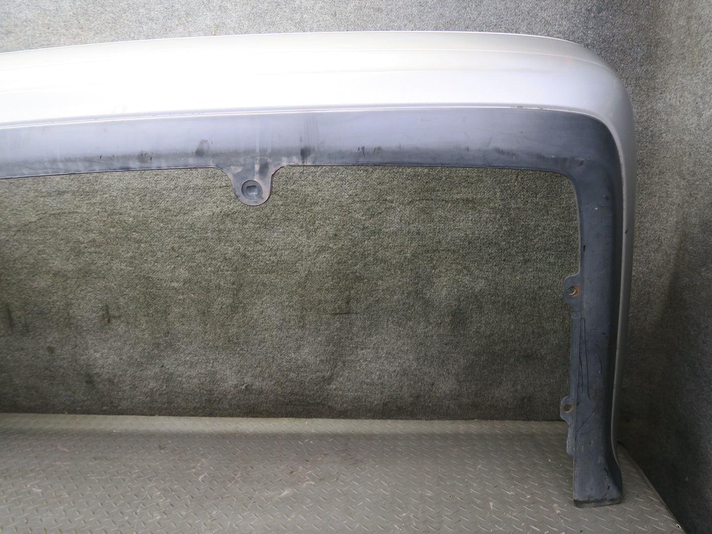 95-97 Nissan Gloria HY33 Rear Bumper Cover White w Silver 85022-4P000 OEM